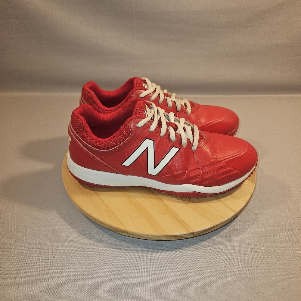 New Balance Turf Red White Youth size 6.5 M TY4040R5 Shoes